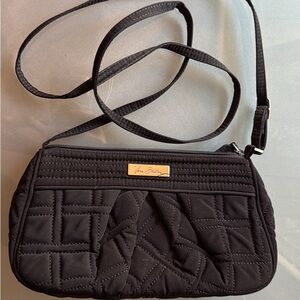 Vera Bradley Elegant Black Quilted Crossbody Bag